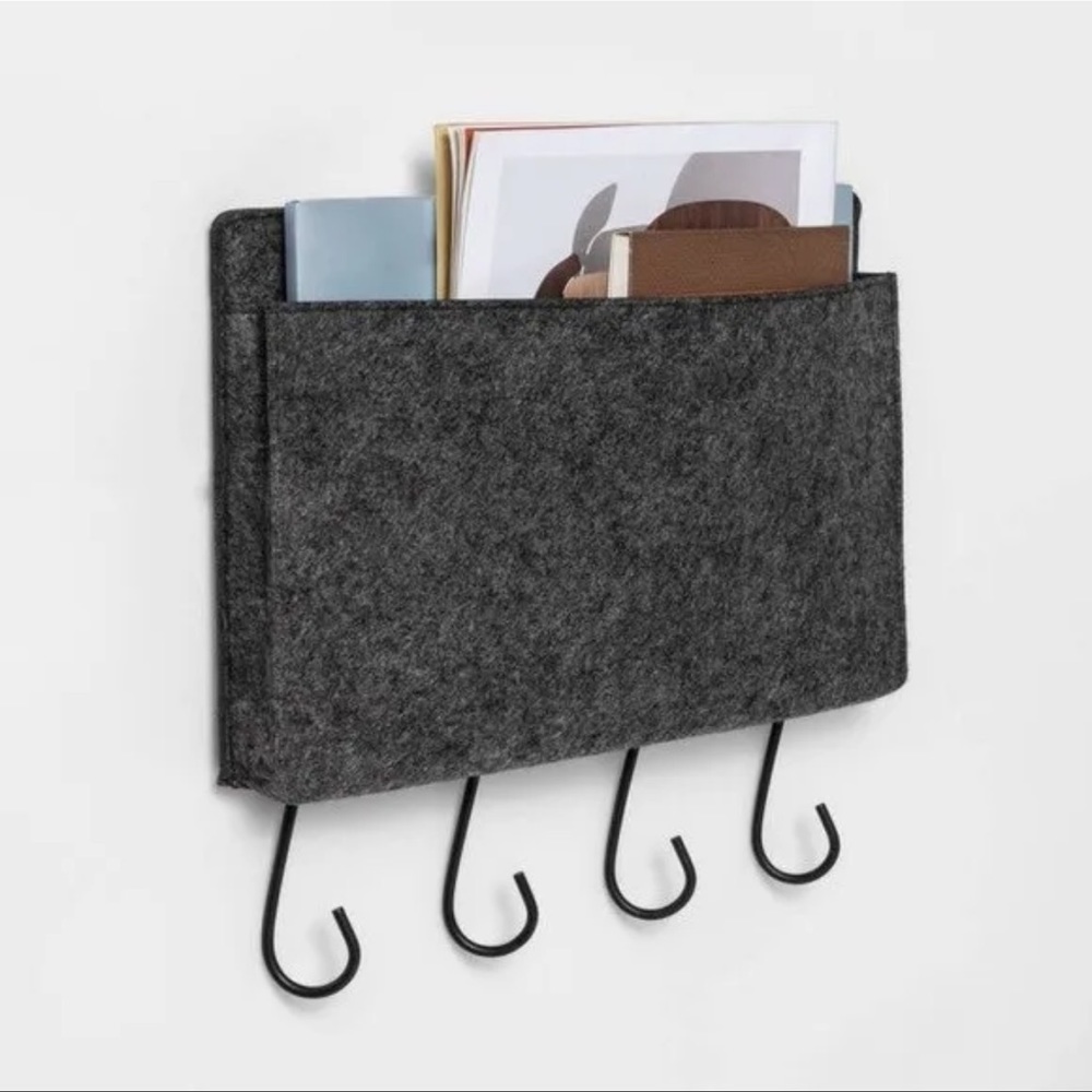 Project 62 Large Felt Wall Organizer w/Decorative Hooks